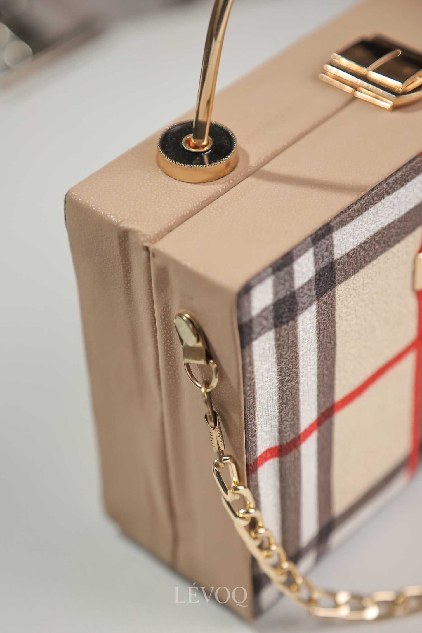 Burberry Cream Sided Clutch