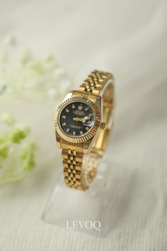 Ro-lex Mini Black Dial