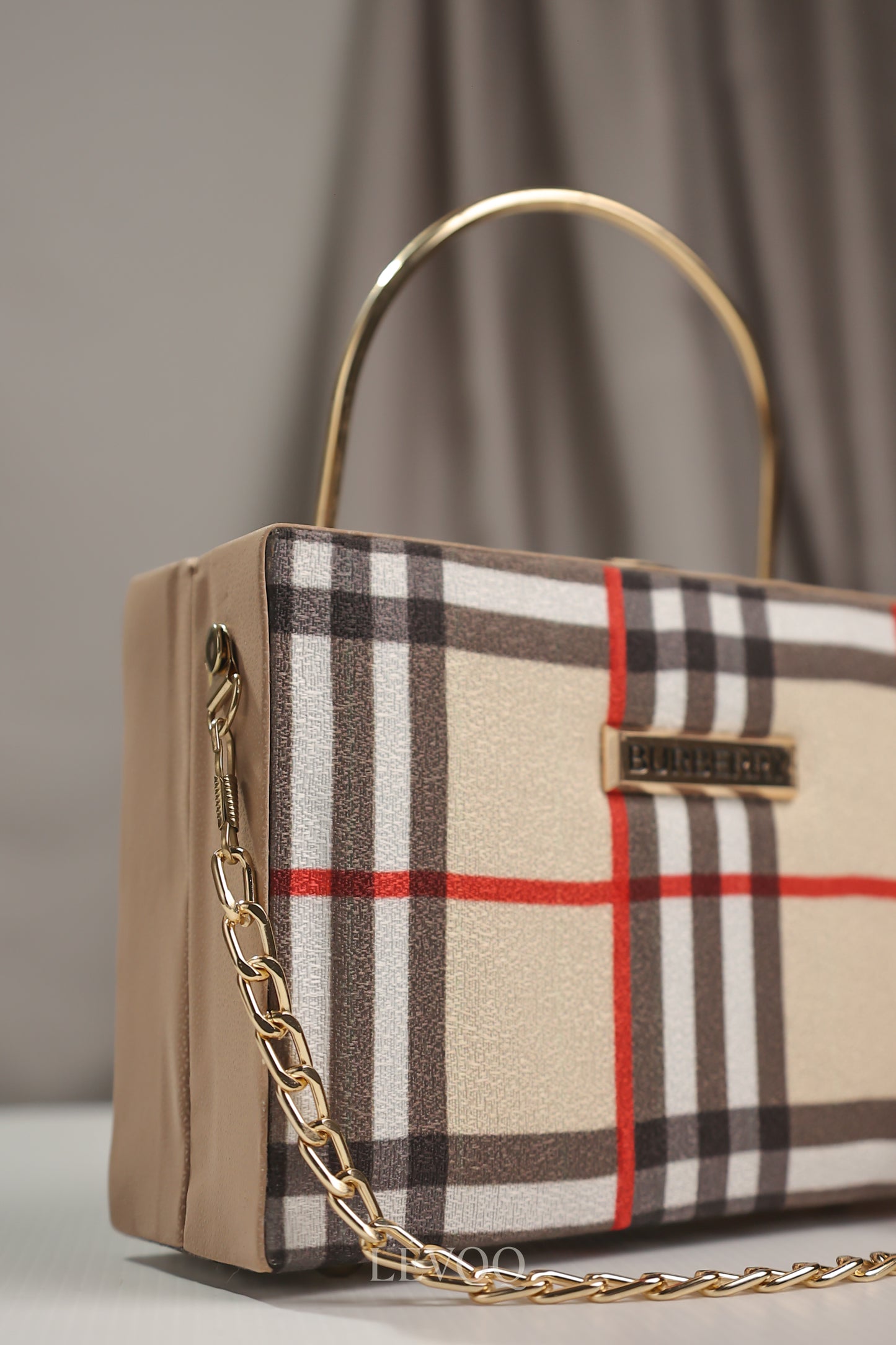 Burberry Cream Sided Clutch